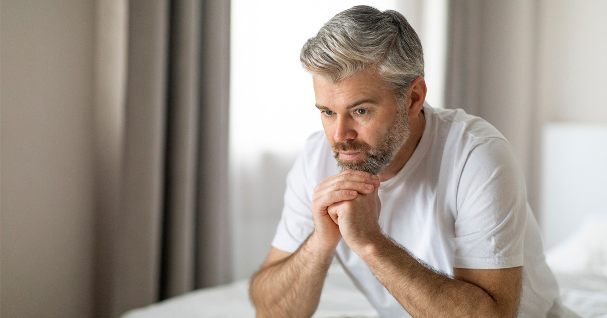 What causes low testosterone in men?