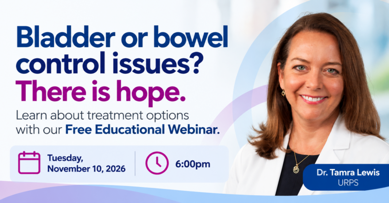 FREE Educational Webinar for Bladder Control: November 10, 2026